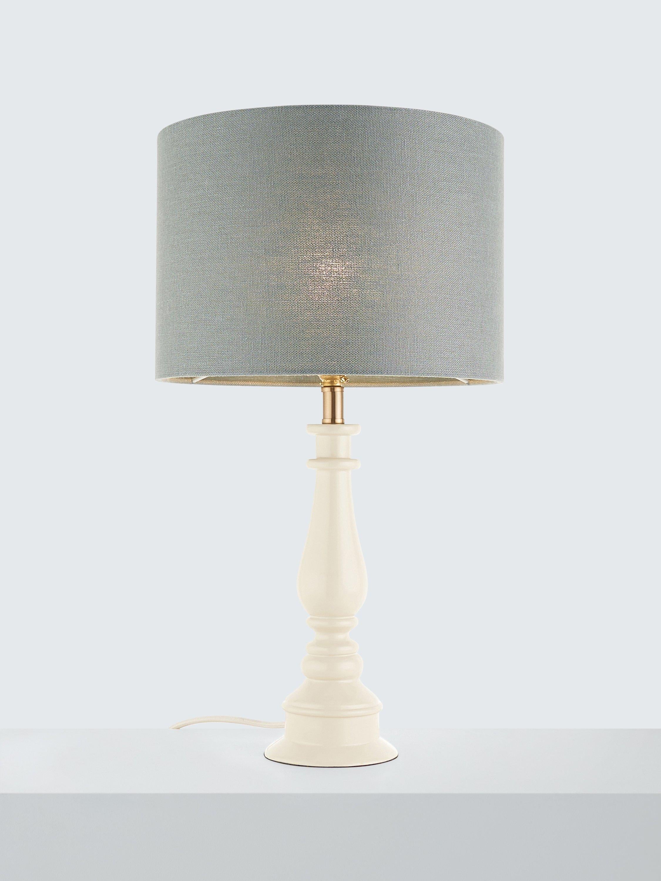 John Lewis Sophia pure linen drum lampshade heritage grey, imported from the UK