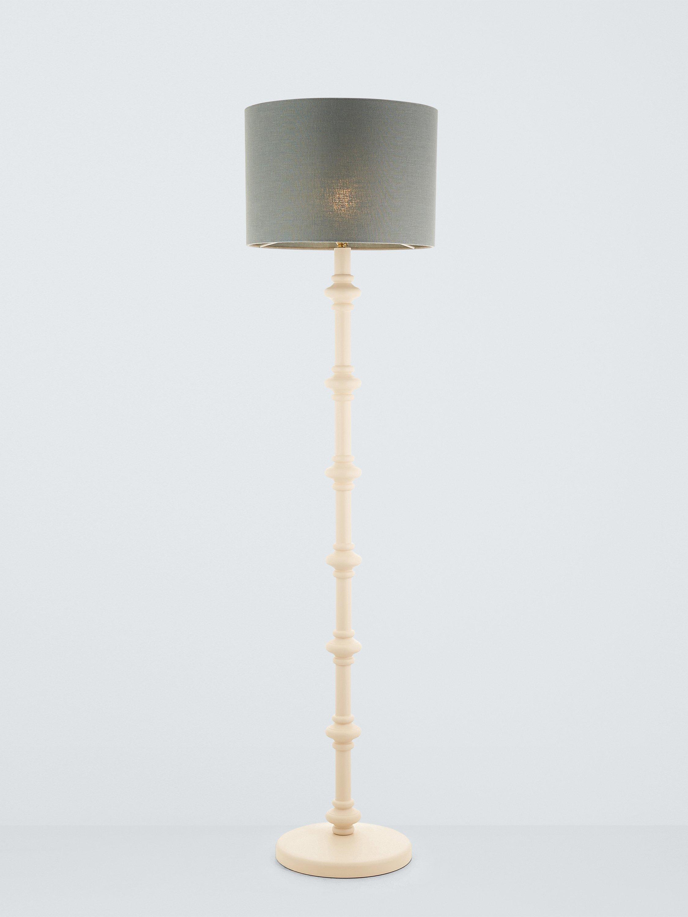 John Lewis Sophia pure linen drum lampshade heritage grey, imported from the UK