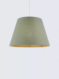 John Lewis Sophia Pure Linen Tapered Lampshade, Sage Green, Dia.30cm