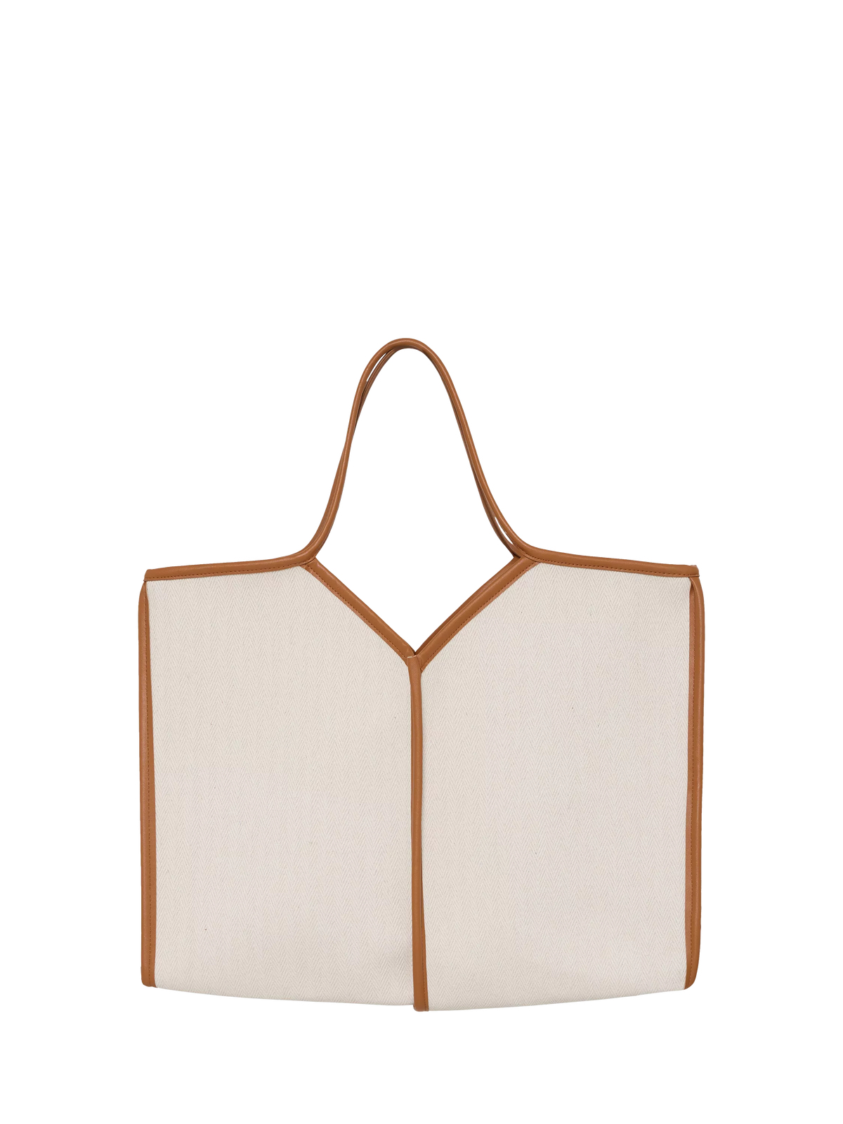 ICHI Alice structured tote bag in humus - British product