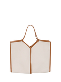 ICHI Alice structured tote bag in humus - British product