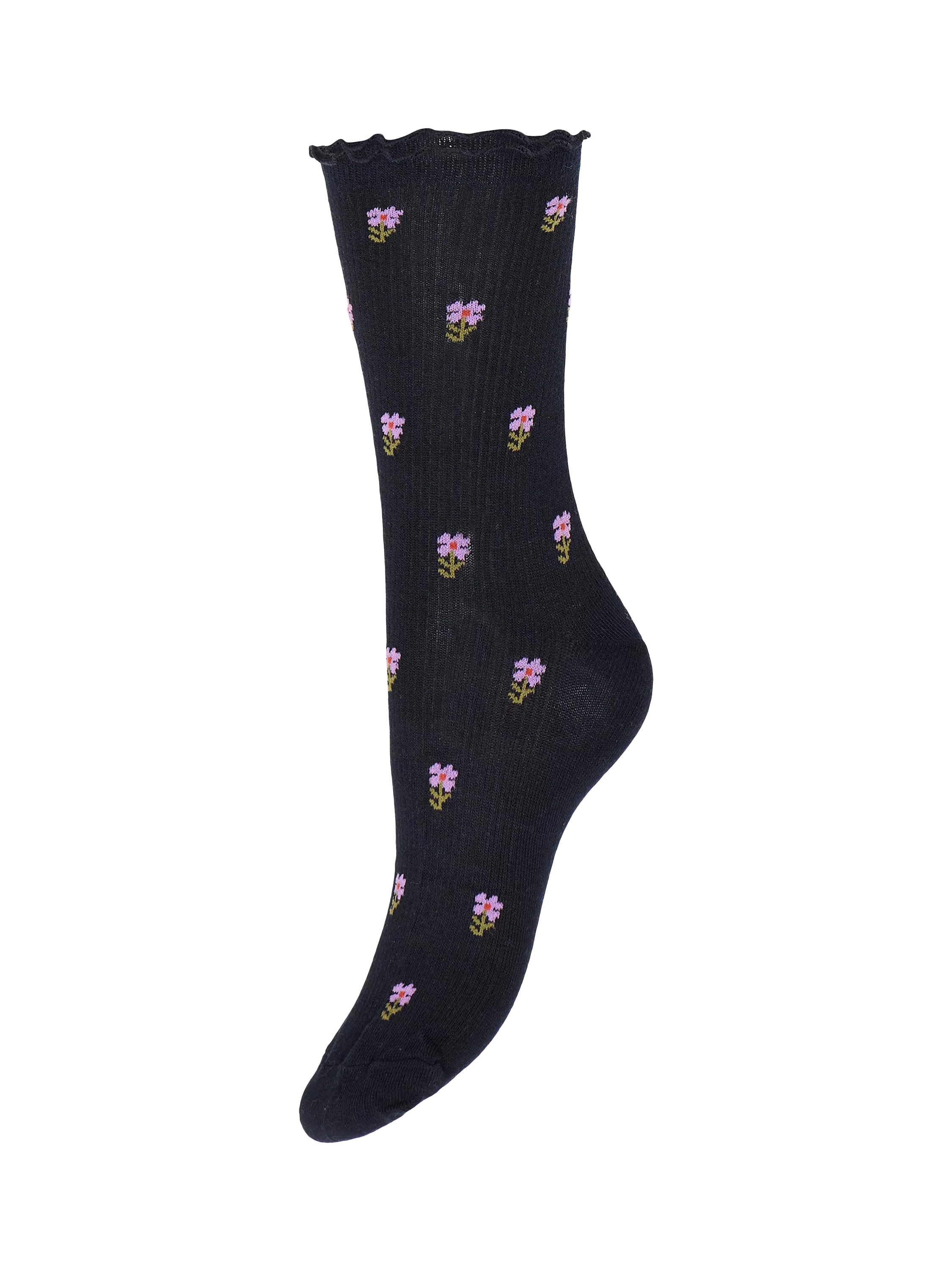 ICHI ankle socks floral stripe pack of 3 - British product