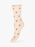 ICHI ankle socks floral stripe pack of 3 - British product