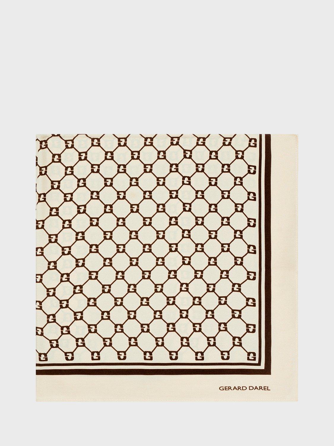 Gerard Darel Darlene geometric silk scarf 65cm - British product