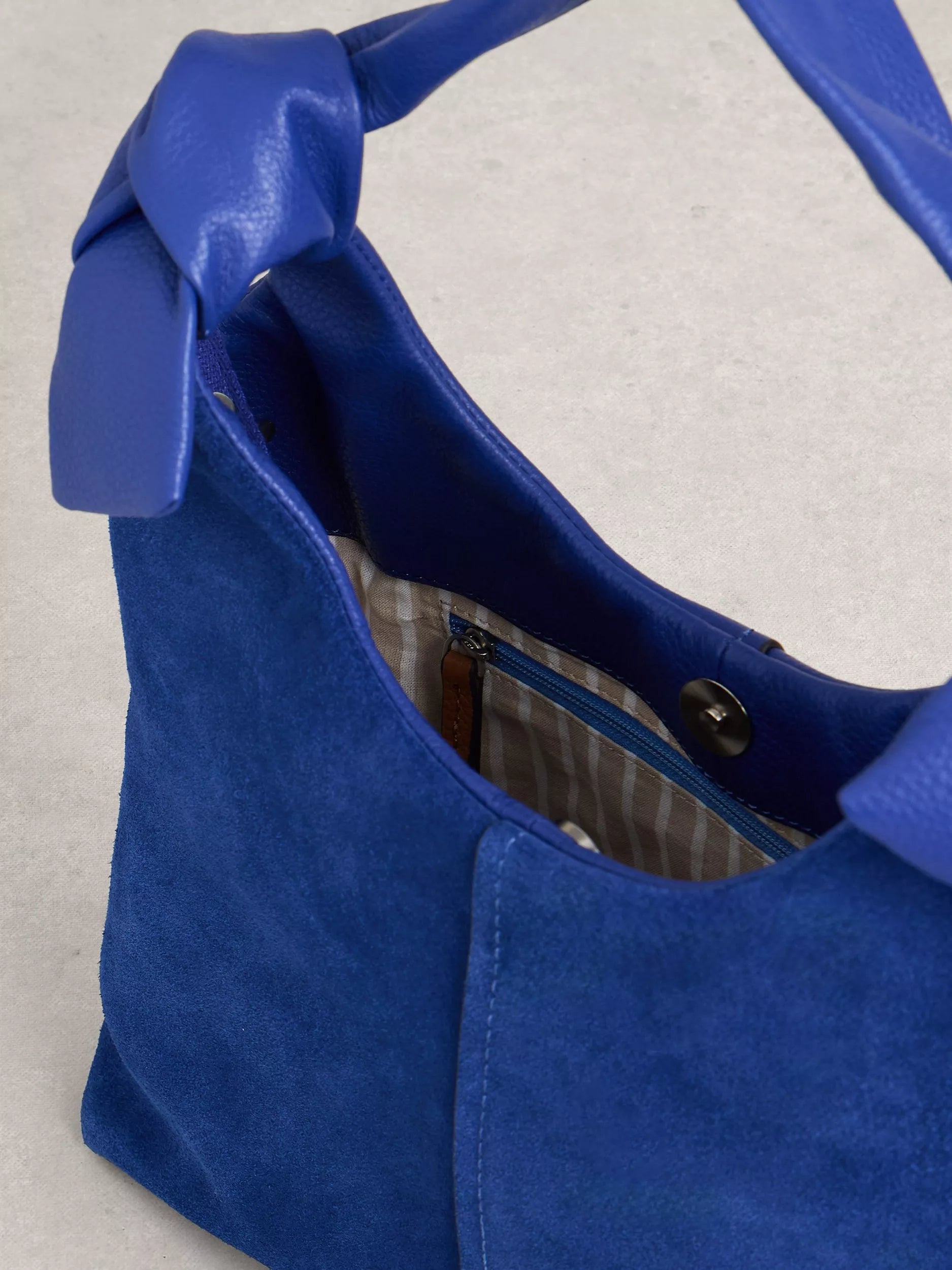 White Stuff Darla shoulder bag blue, imported from the UK