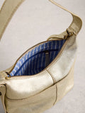 White Stuff mini leather crossbody bag in gold - British product