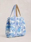 White Stuff Riley reversible beach bag tote, Blue/Multi - British product