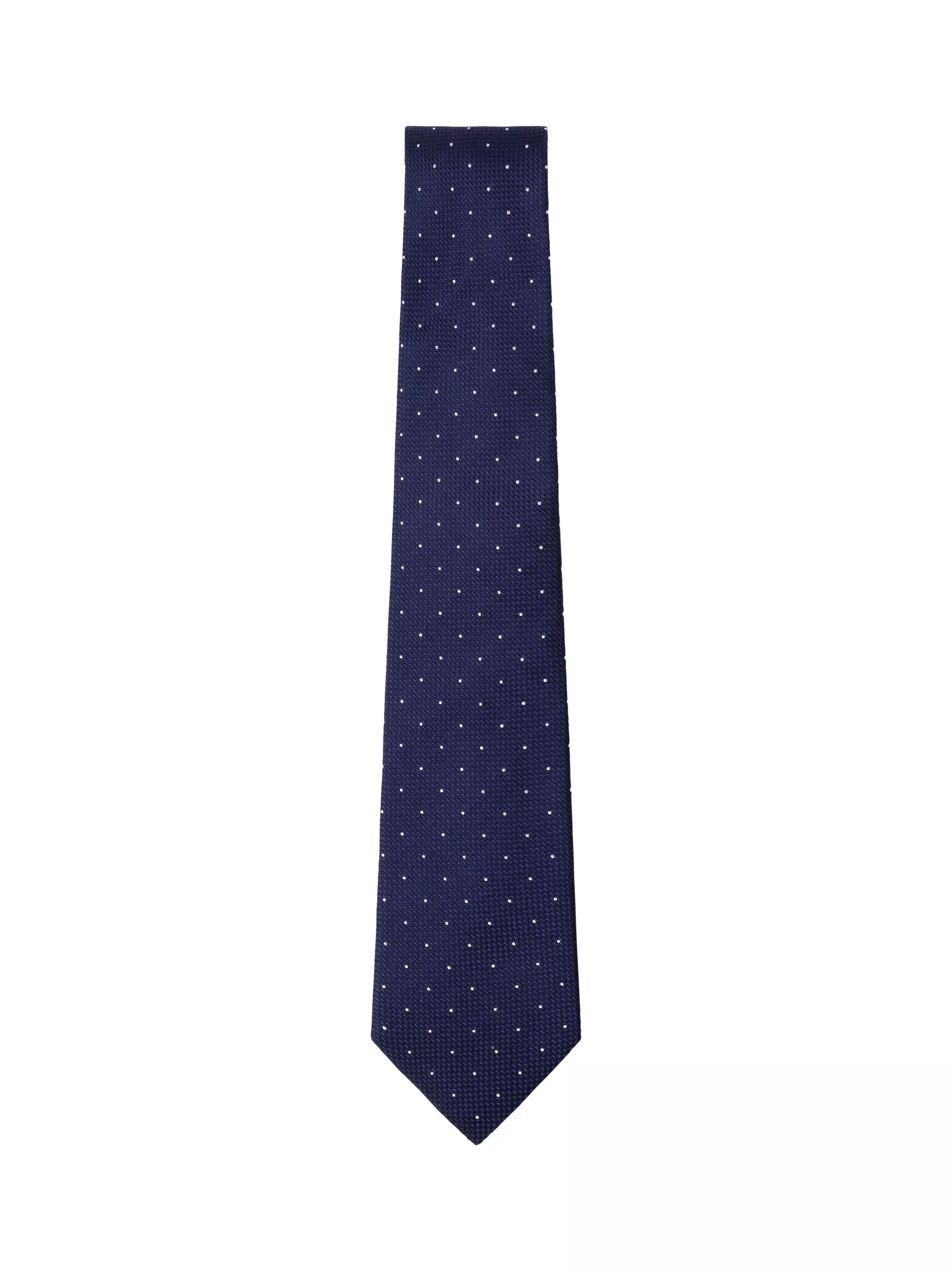 Hackett London silk small polka dot tie, imported from the UK