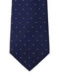 Hackett London silk small polka dot tie, imported from the UK