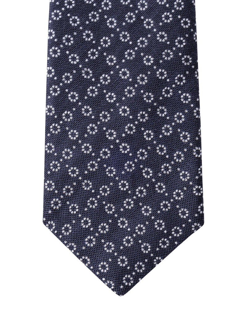 Hackett London silk linen dot print tie, imported from the UK