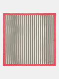 Jigsaw Stripe Pure Silk Twill Scarf 60cm