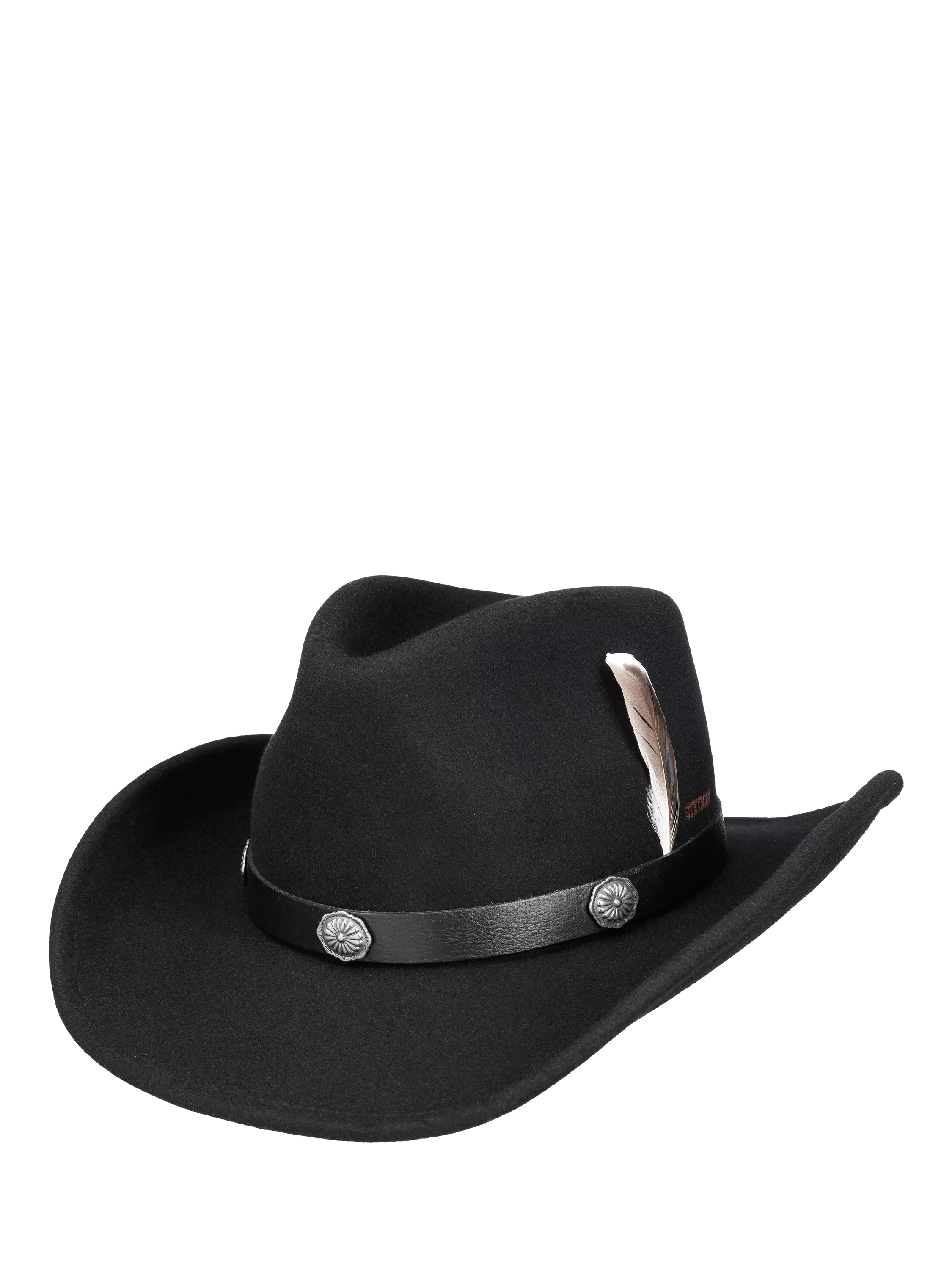 Stetson wool Western hat black, imported from the UK