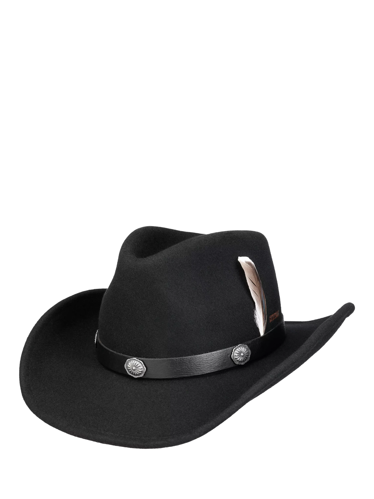 Stetson wool Western hat black, imported from the UK
