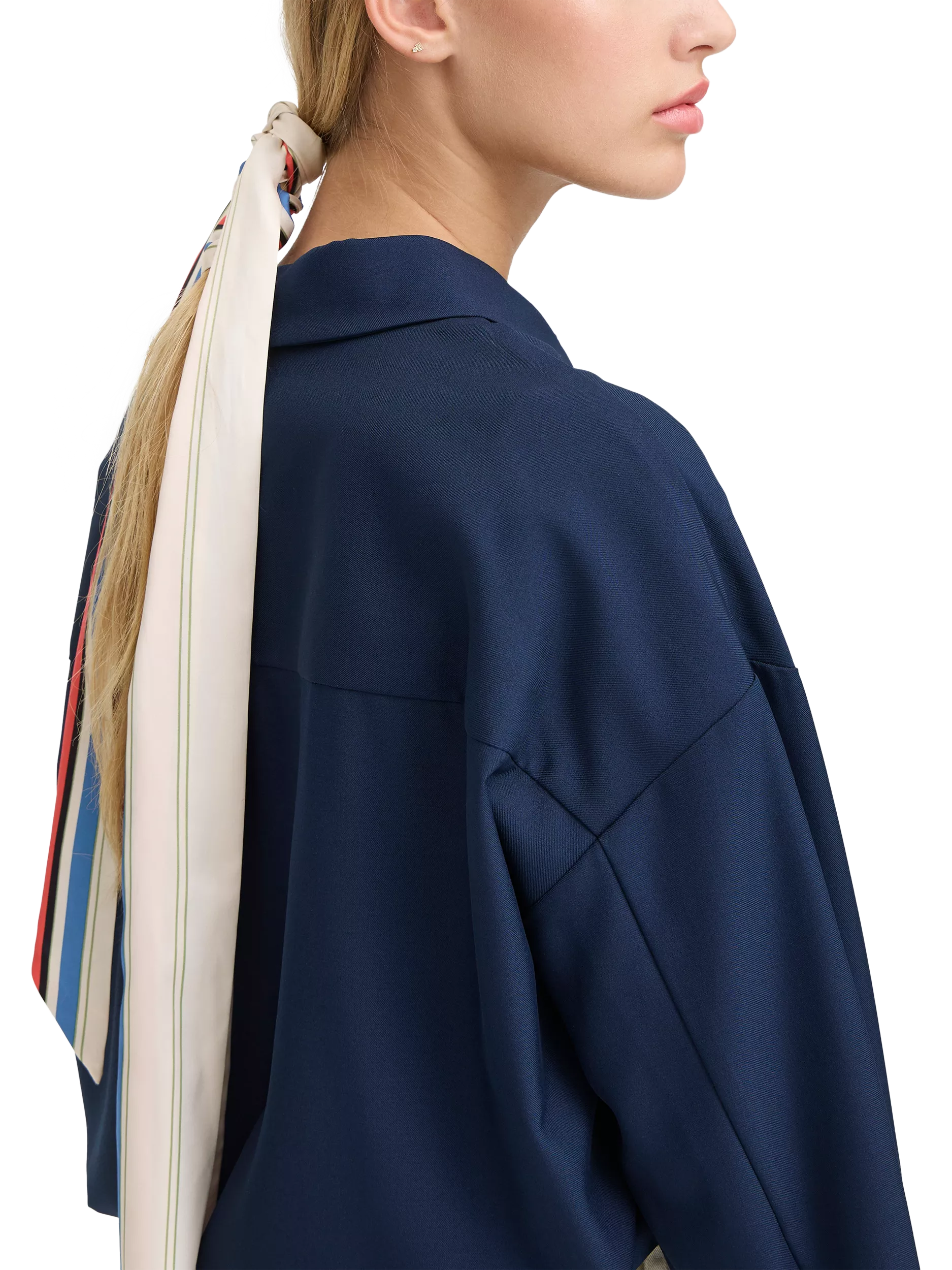 ICHI Iabida Birch striped scarf, UK version
