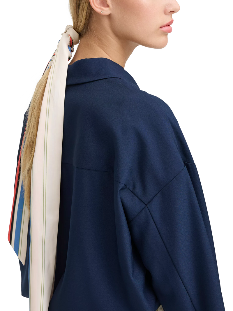 ICHI Iabida Birch striped scarf, UK version