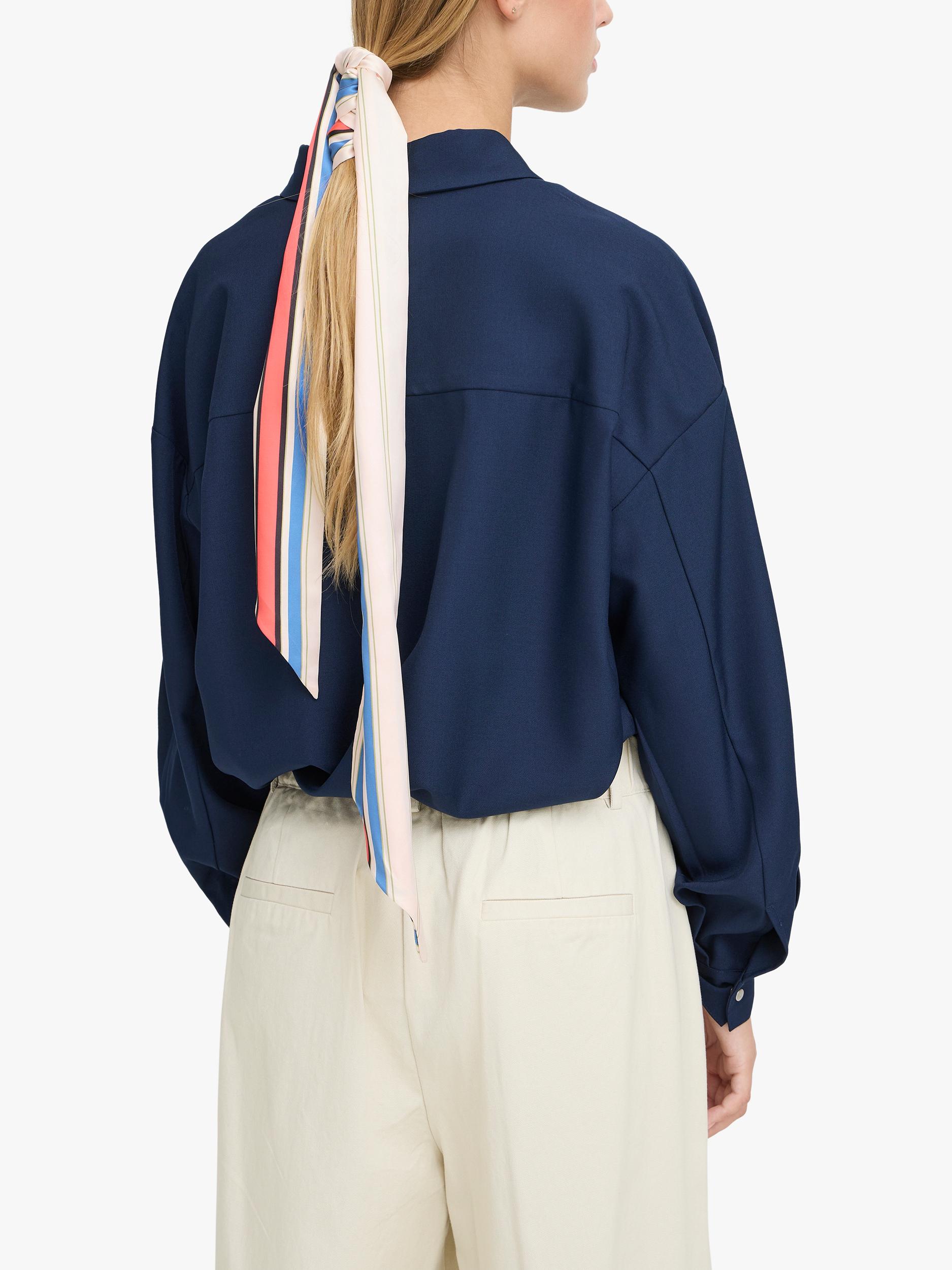 ICHI Iabida Birch striped scarf, UK version