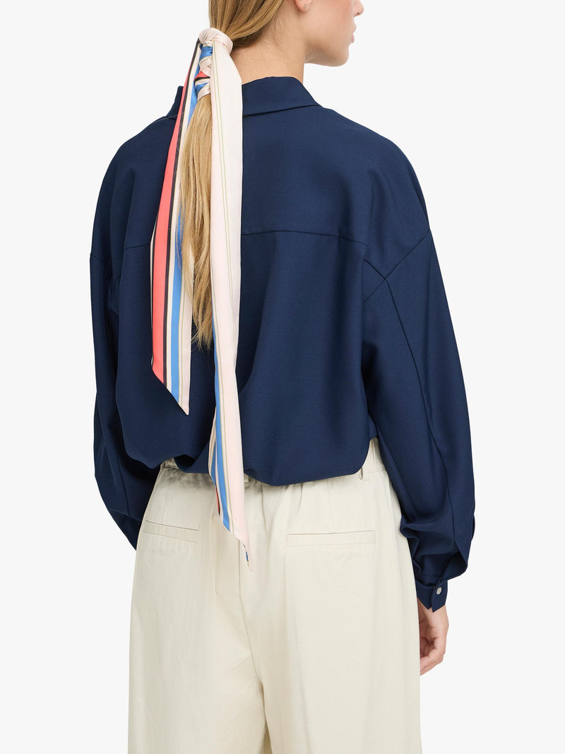 ICHI Iabida Birch striped scarf, UK version