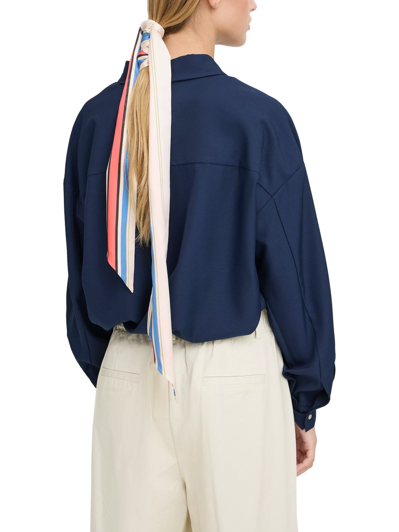 ICHI Iabida Birch striped scarf, UK version