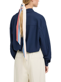 ICHI Iabida Birch striped scarf, UK version