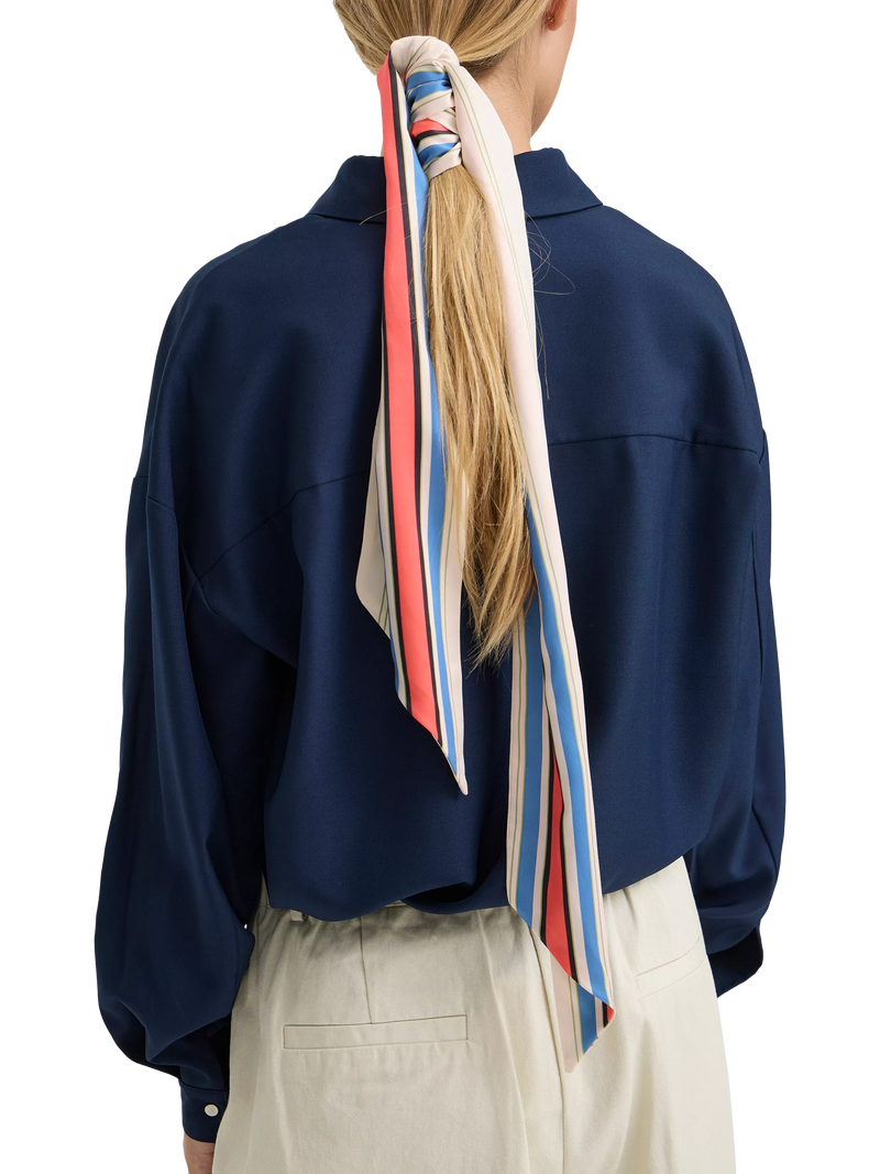 ICHI Iabida Birch striped scarf, UK version