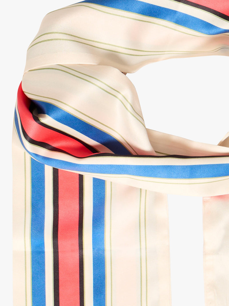 ICHI Iabida Birch striped scarf, UK version