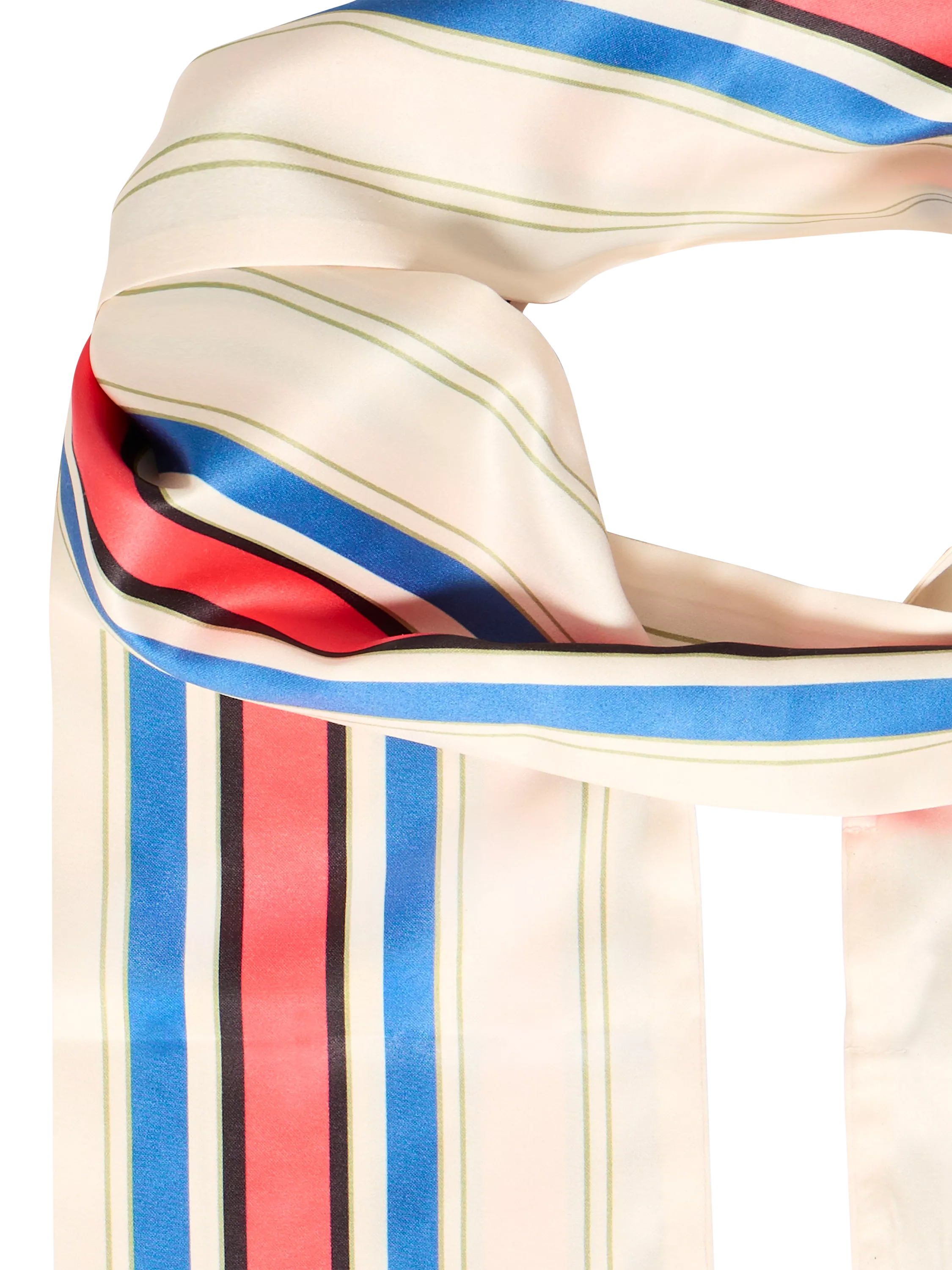 ICHI Iabida Birch striped scarf, UK version
