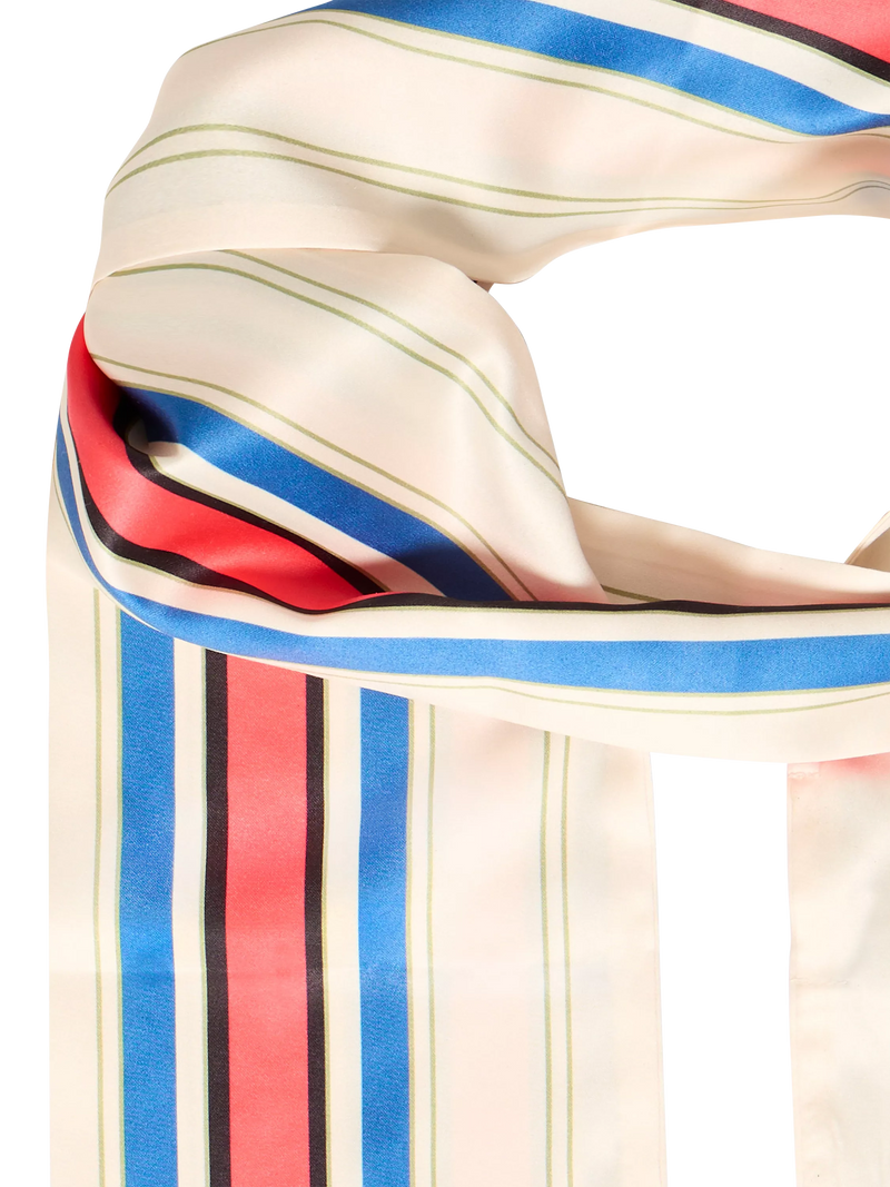 ICHI Iabida Birch striped scarf, UK version