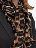 ICHI agate animal print scarf black multi - British product
