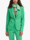 ICHI Ianastacia scarf in Kelly Green with floral pattern, British brand