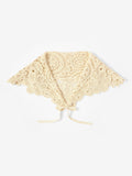 Mint Velvet crochet wrap scarf in Natural Cream - British product