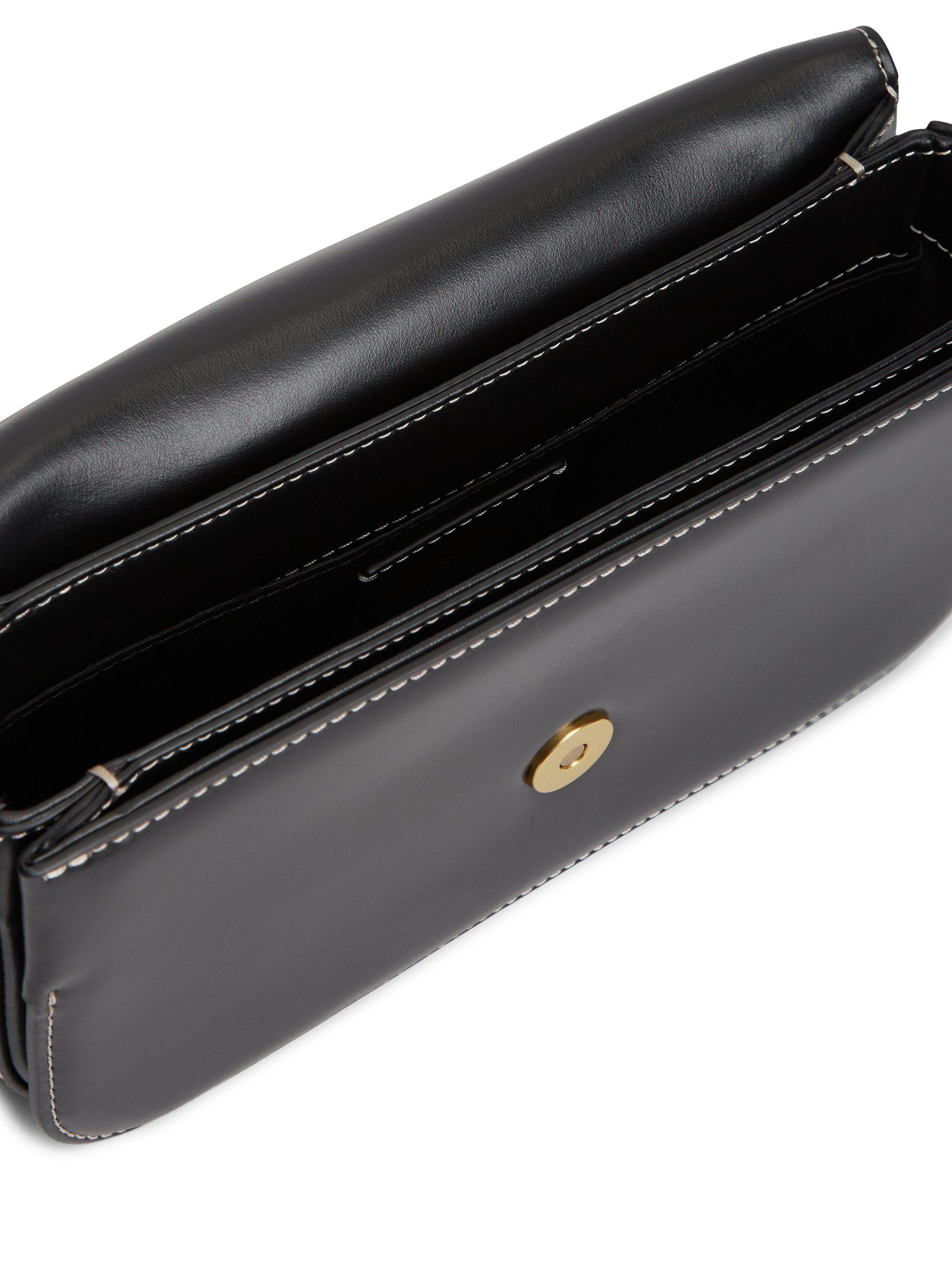 Tommy Hilfiger leather crossbody bag in black (British brand)