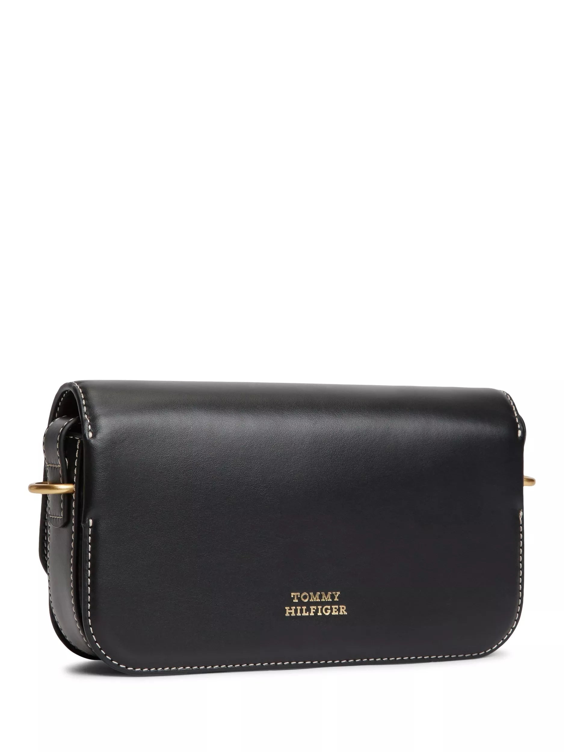 Tommy Hilfiger leather crossbody bag in black (British brand)
