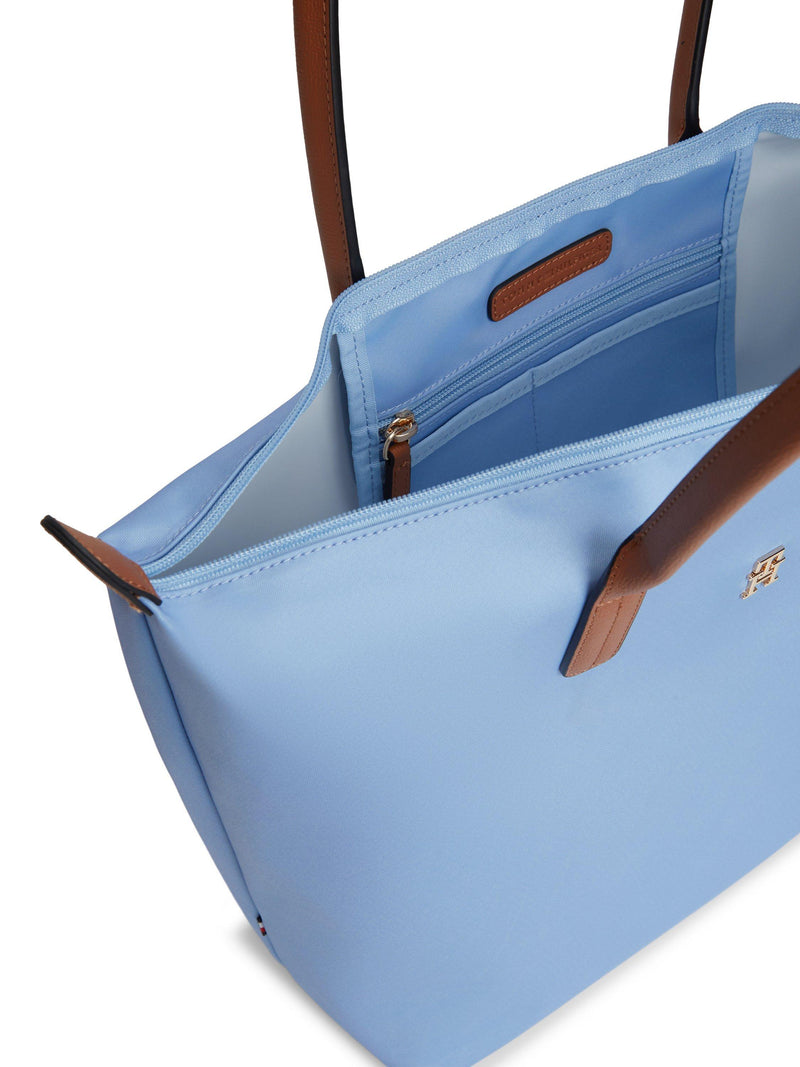 Tommy Hilfiger Popette monogram tote bag blue, imported from the UK
