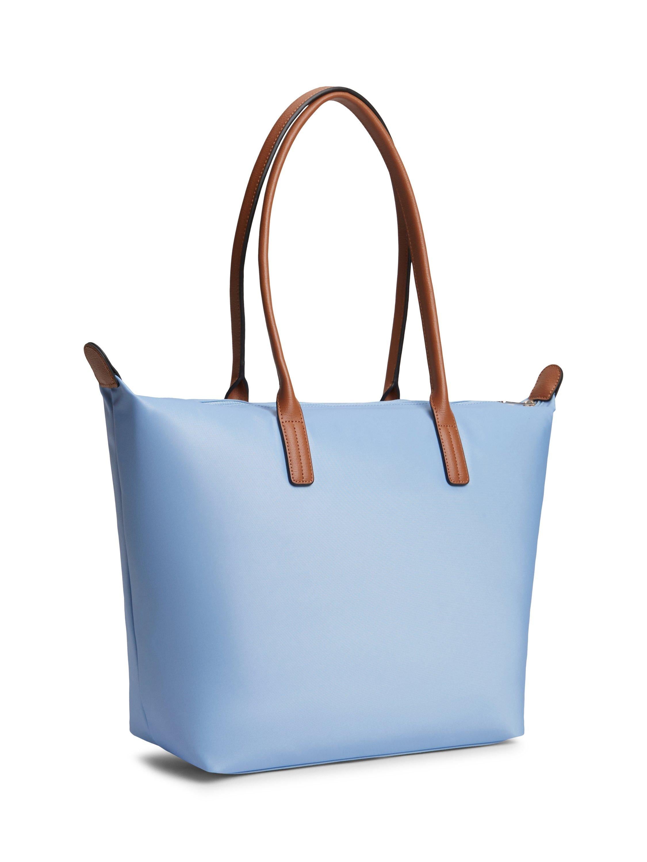 Tommy Hilfiger Popette monogram tote bag blue, imported from the UK