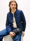 Tommy Hilfiger camera bag blue multi pebble grain, imported from the UK