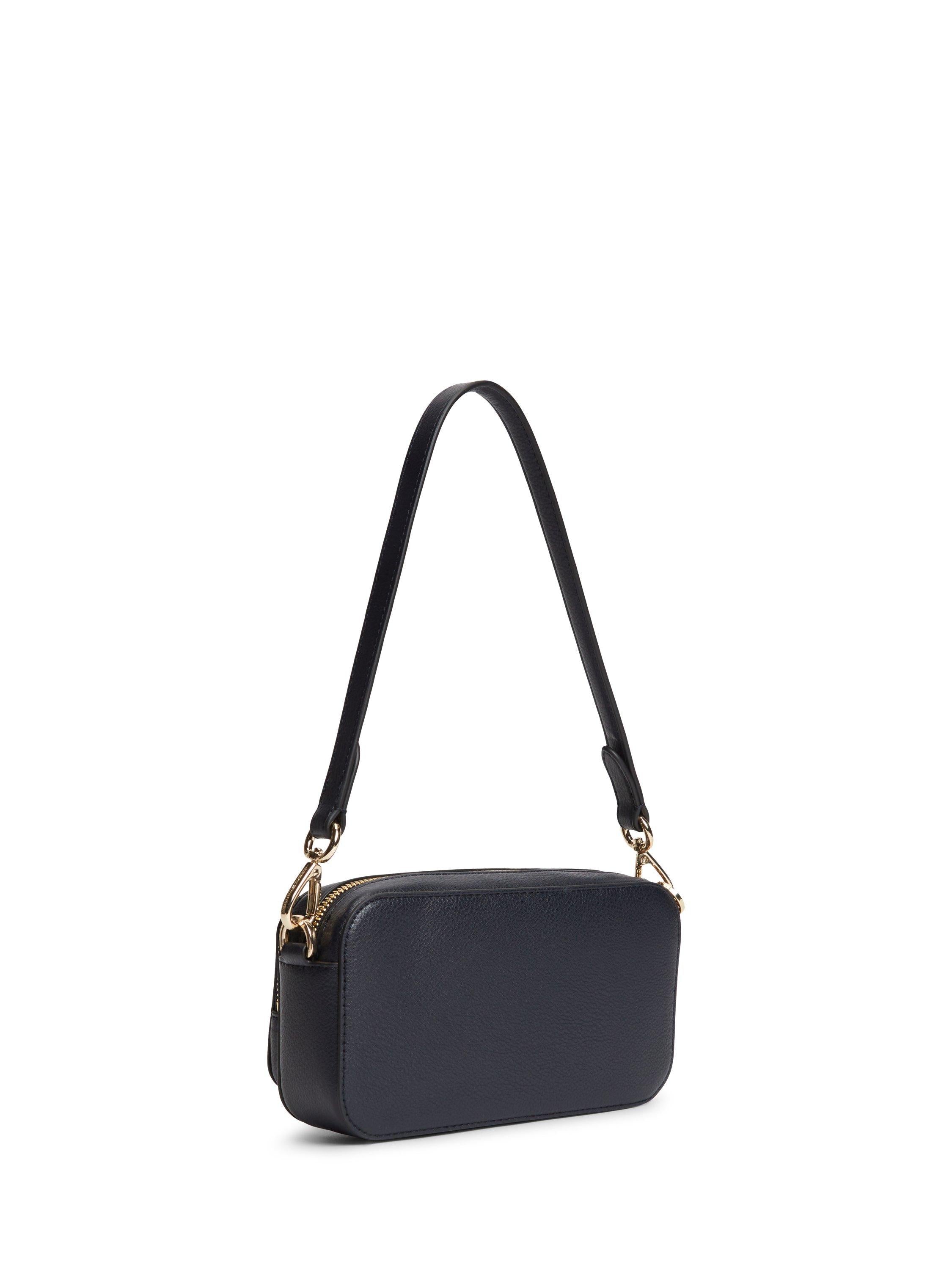Tommy Hilfiger camera bag blue multi pebble grain, imported from the UK