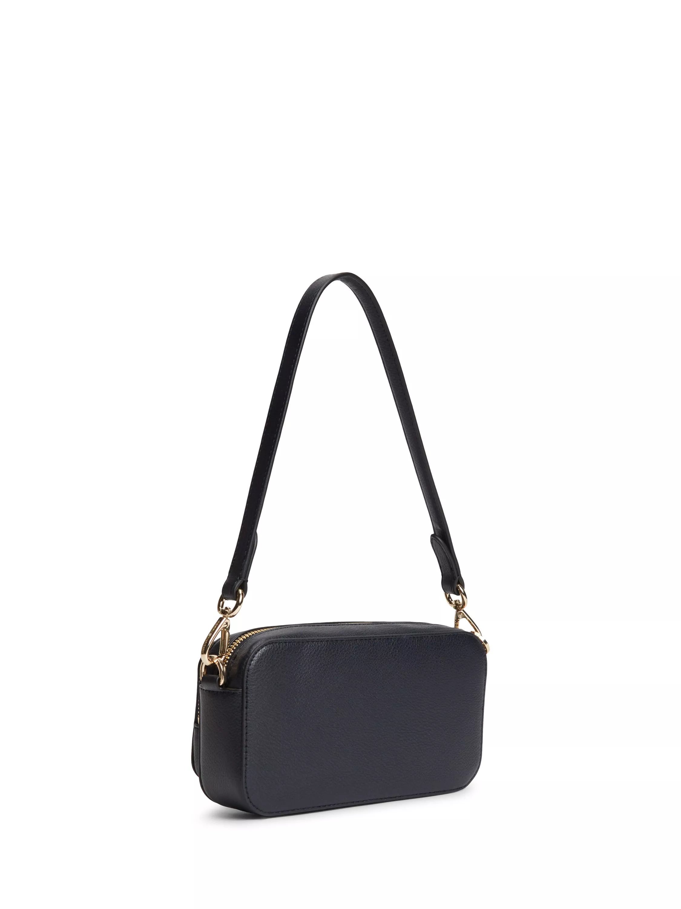 Tommy Hilfiger camera bag blue multi pebble grain, imported from the UK