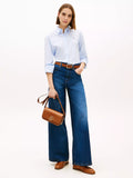 Tommy Hilfiger brown leather crossbody bag, imported from the UK