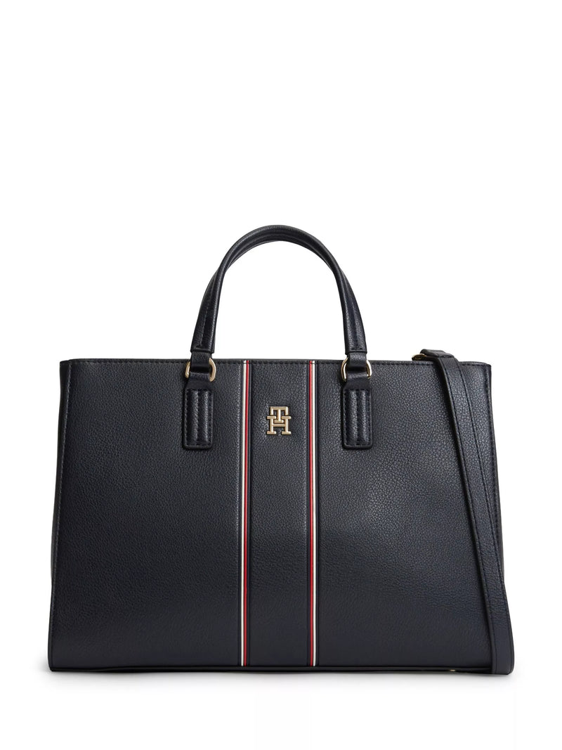 Tommy Hilfiger Daily Signature satchel in navy - British product
