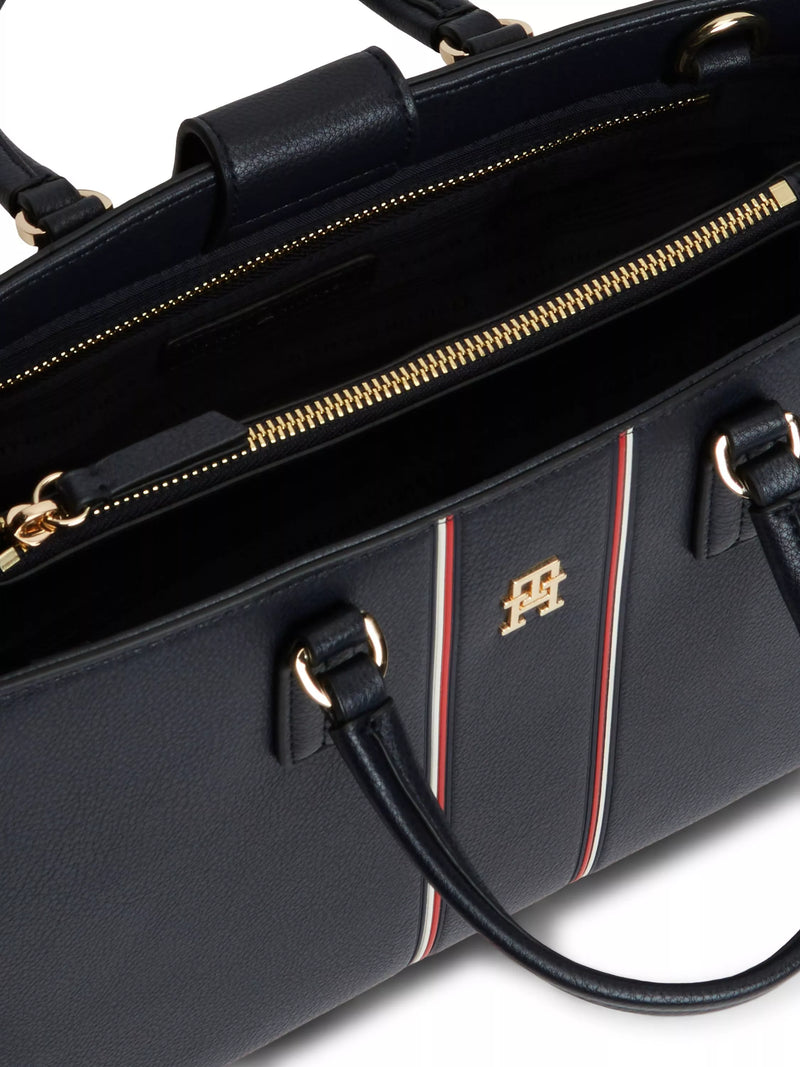Tommy Hilfiger Daily Signature satchel in navy - British product