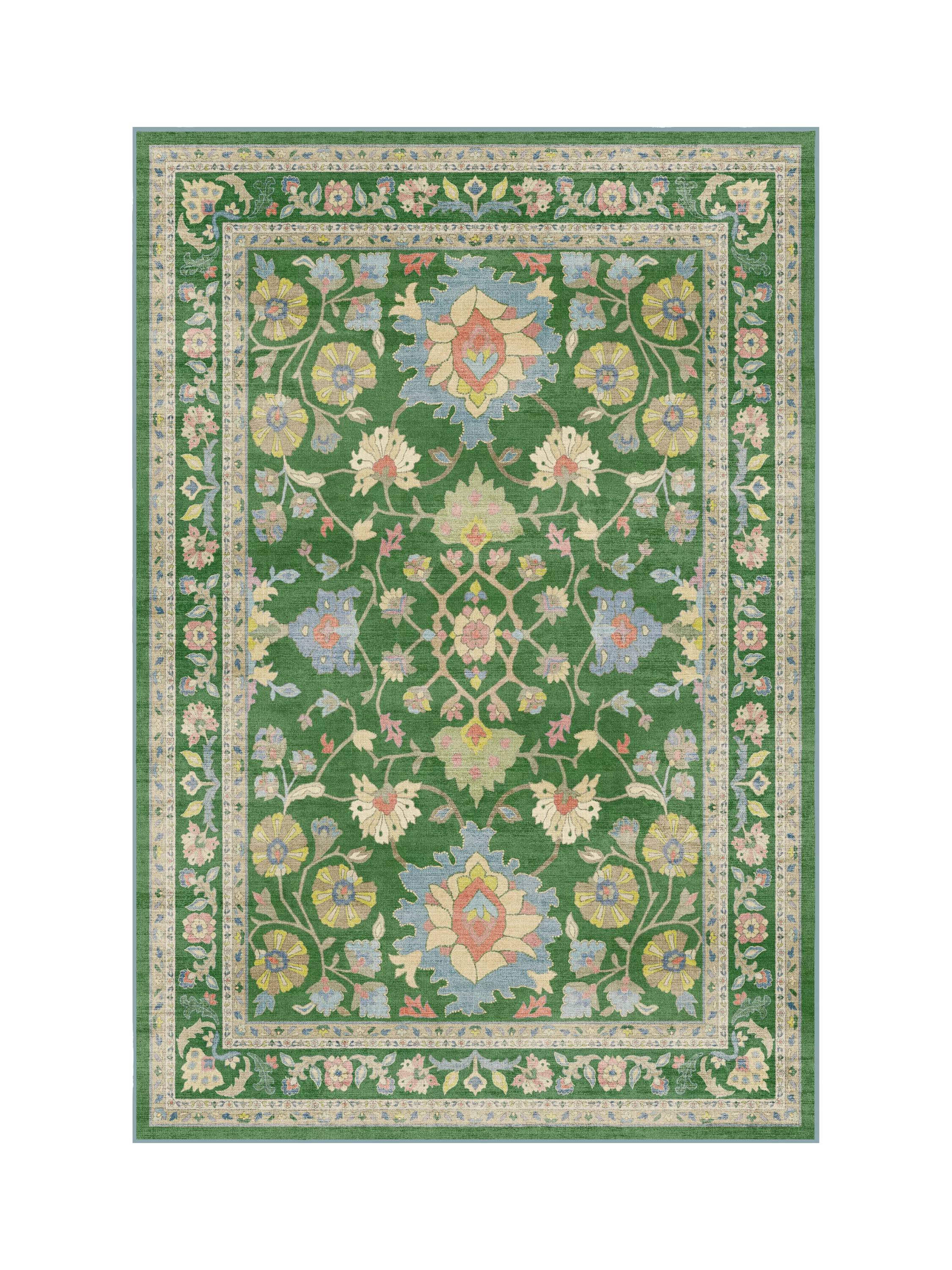 Ruggable Calabria Rug, Green, L90 x W60cm