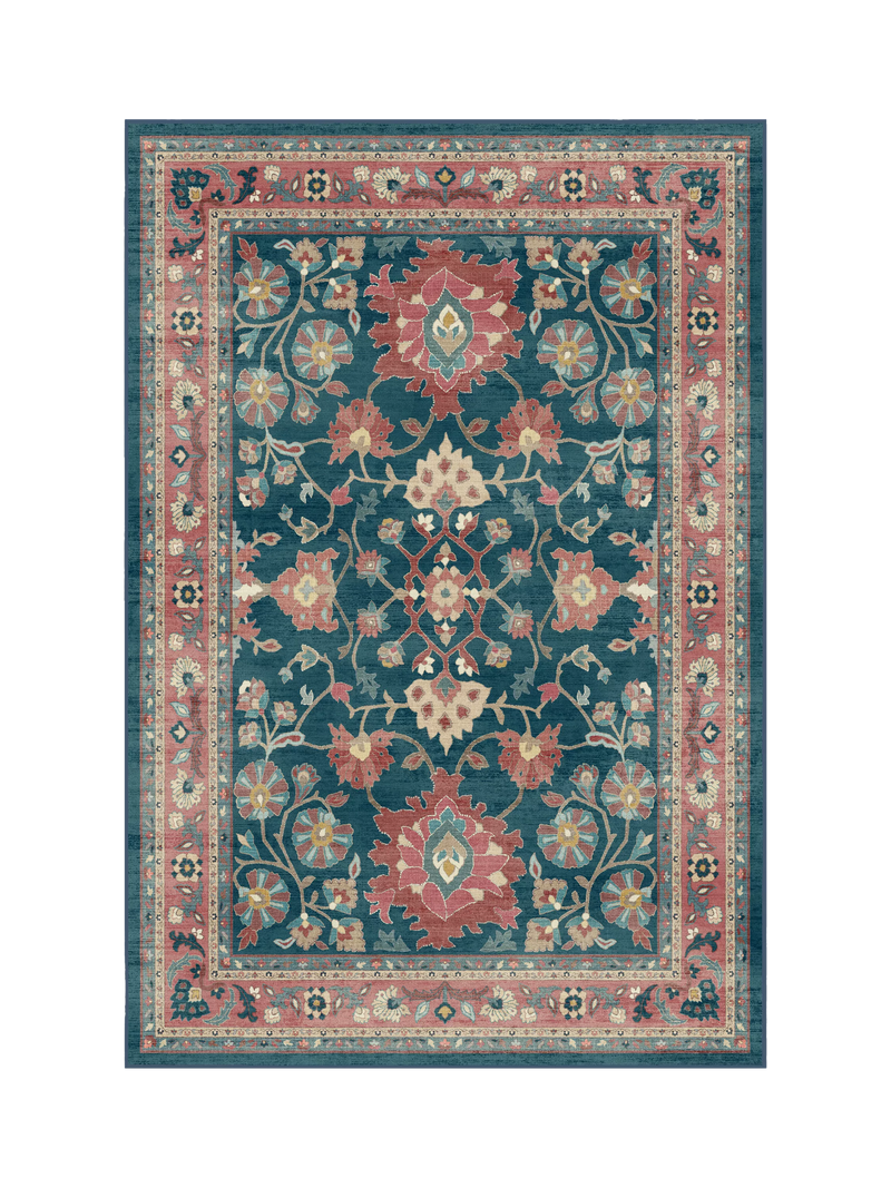 Ruggable Calabria Rug, Navy/Cayenne, L90 x W60cm