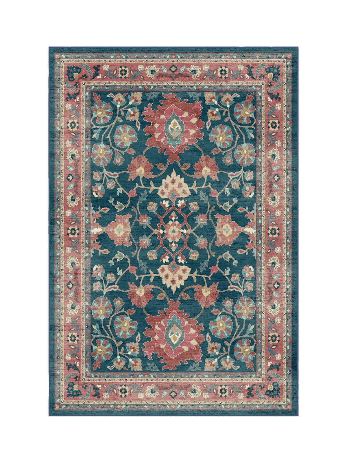 Ruggable Calabria Rug, Navy/Cayenne, L90 x W60cm