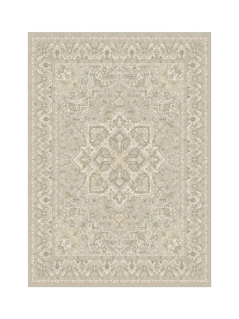 Ruggable Hendesi Heriz Rug, Cream, L90 x W60cm