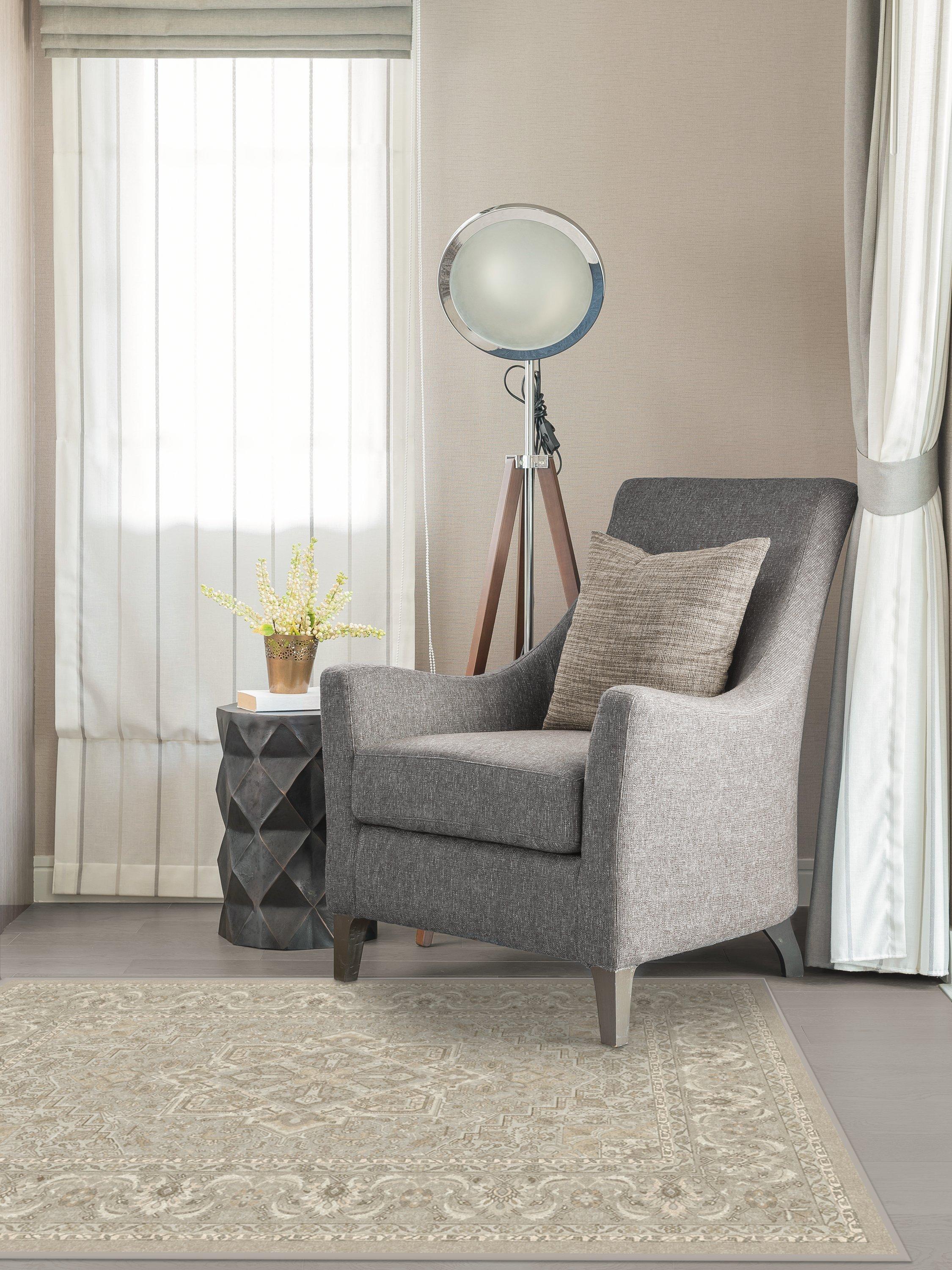 Ruggable Hendesi Heriz rug cream 90x60cm (British brand)