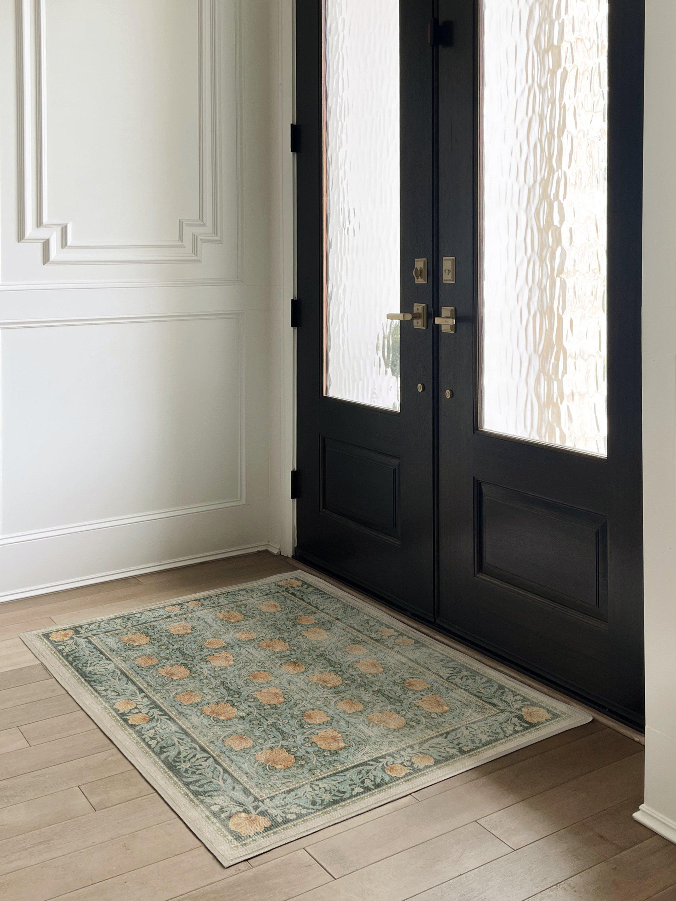 Ruggable Morris & Co Pimpernel rug jade 90x60cm, UK version