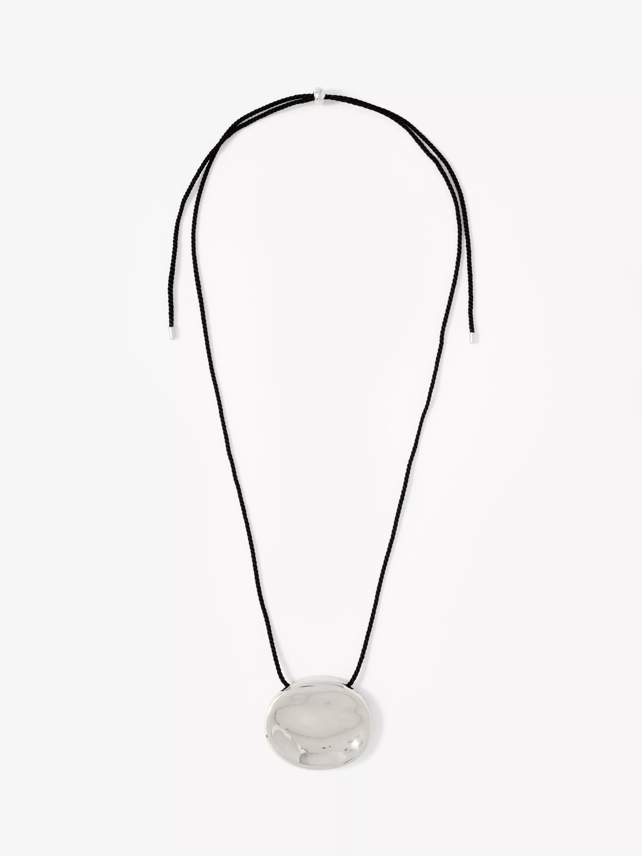 Mint Velvet stud rope necklace in silver - British product