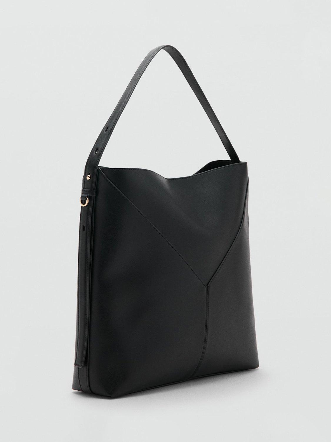 Mango tote shoulder bag black, imported from the UK