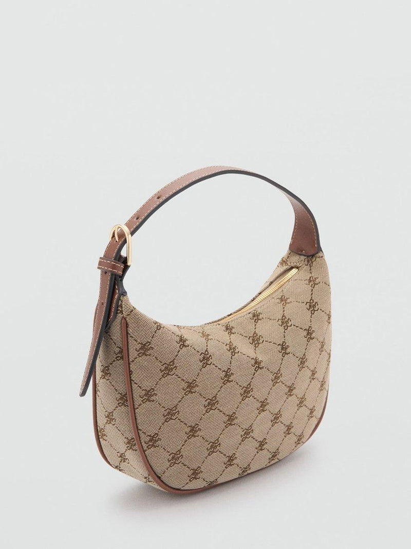 Mango crescent shoulder bag brown 15x8x8cm, UK version