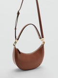 Mango crescent shoulder bag with faux leather (British brand)